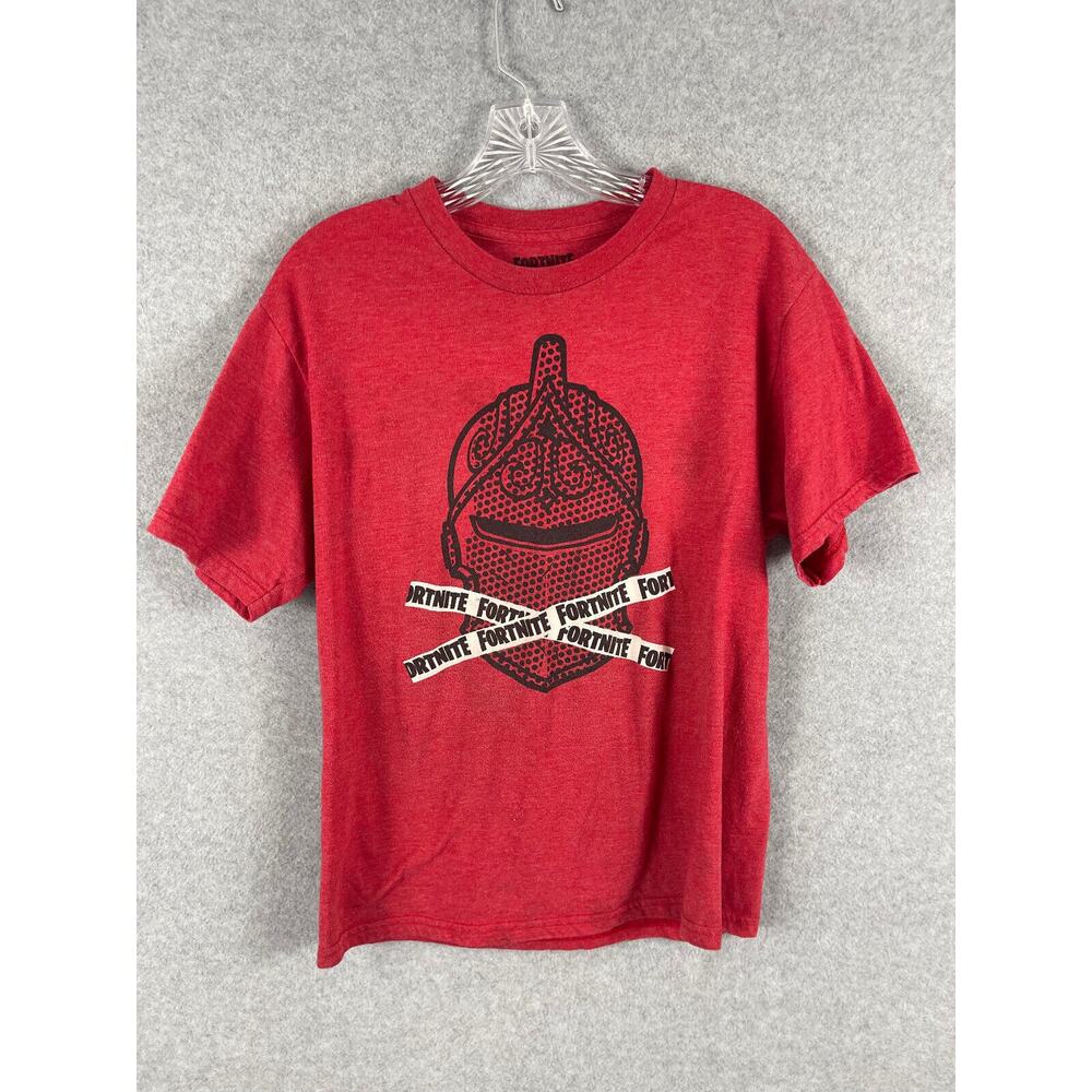 *STAIN* Epic Games Fortnite‎ Knight Skin T Shirt Men's Size XL Red